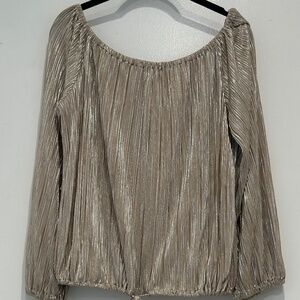 Muche Muchette Gold Off Shoulder Top